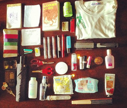 monstration:

What’s in my bag.