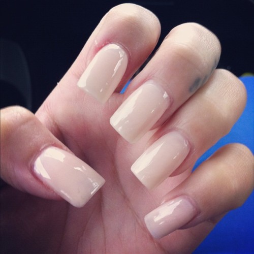 love #long nails #square nails #manicure #baby pink #pink #nails