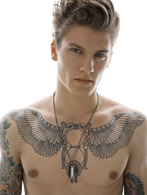male tattoos chest