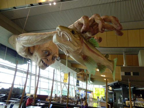 (via Giant Gollum Sculpture Installed at a New Zealand Airport)