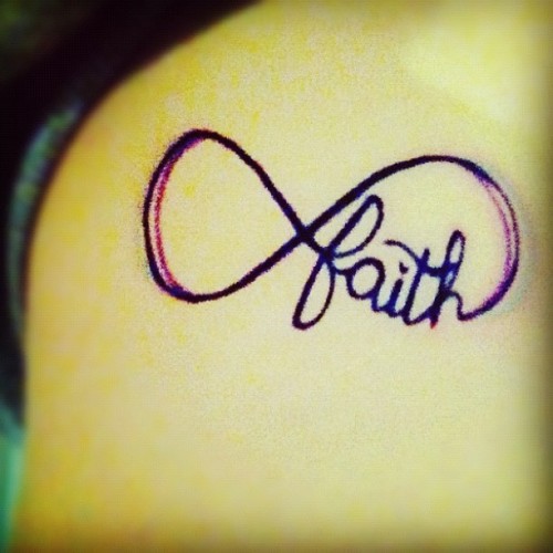 tattoo #infinite faith #faith tattoo #infinite tattoo #infinity tattoo ...