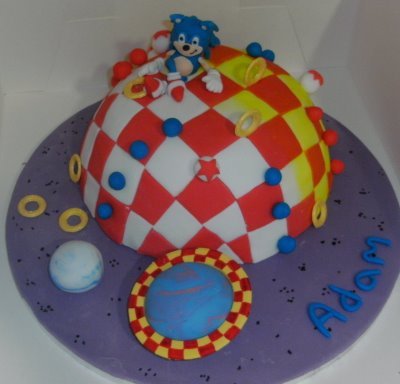 Sonic Birthday Cake on Terrible Superhero Cakes