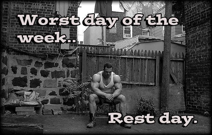 Worst day of the week&#8230; REST DAY! :-/