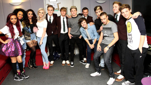 @onedirection @mcflymusic &amp; @LittleMixOffic in the same room!! But who’s gonna be No.1 in the #OfficialChart?