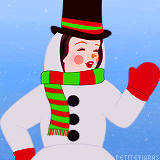 Snow White as a Snowman