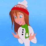 Jane is wearing a modern snow man look