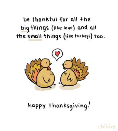 I&#8217;m thankful for a lot of things, including you all. Just a big thanks to you guys for always being so kind and supportive of me. :D Happy thanksgiving!