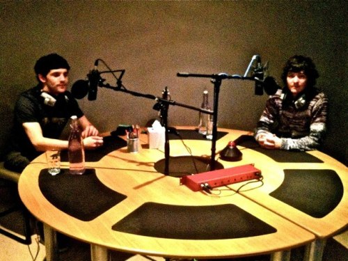 fyalexandervlahos:

Alexander and Colin during the recording of the audio commentary for 5.02. 
