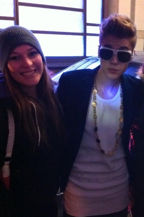 Justin with a fan tonight!