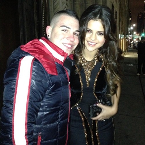 Selena and a fan last night