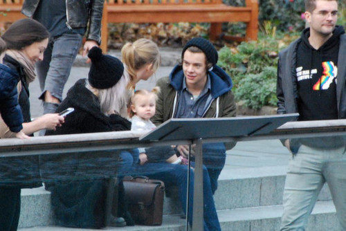 Lou, Lux, Harry and Taylor at the Central Park Zoo today 12/2/12