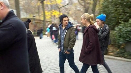 Taylor and Harry today in New York 12/2/12