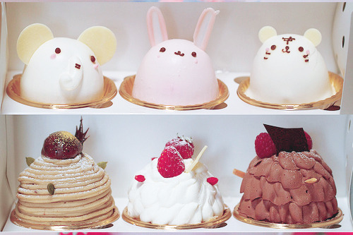 cinnahearts:

Animal cakes (by Takashi(aes256))
