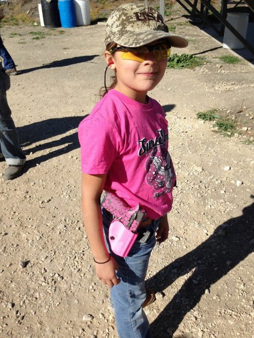 moddedcarbine:

Check out 8-year-old GIA ROCCO and her ‘Love Gun’, customized by Scalpel Arms.Young Ms.Rocco is active in 4H shooting sports and IDPA. She wants to compete in the 2020 Olympics….Way to go GIA!!
https://www.facebook.com/colddeadhands
