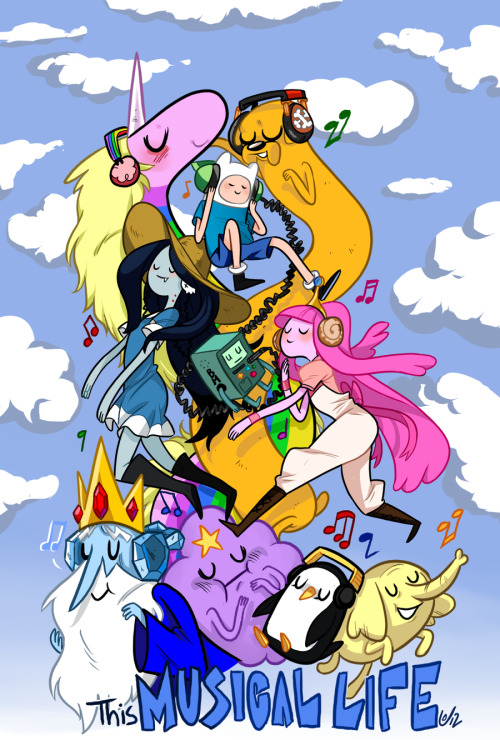 This Musical Life, Adventure Time fan art by Fataldose