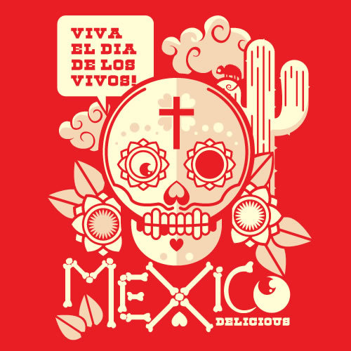 tags illustration typography skull mexico ethanllewis uberjunkie Skull 