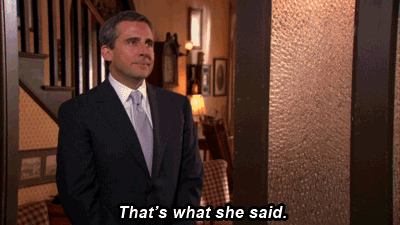 that's what she said the office finale gif | WiffleGif