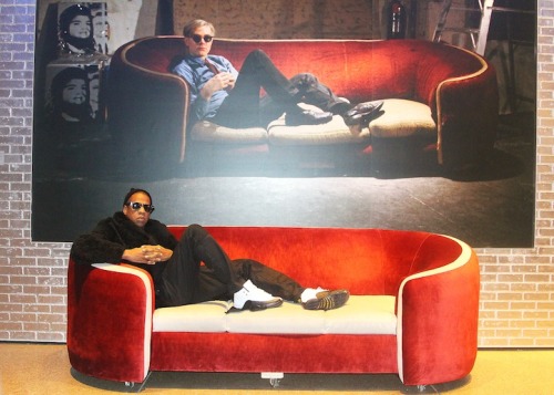 beyonceinfo: Jay Z as Andy Warhol at the WARHOL Museum in Pittsburg, PA 