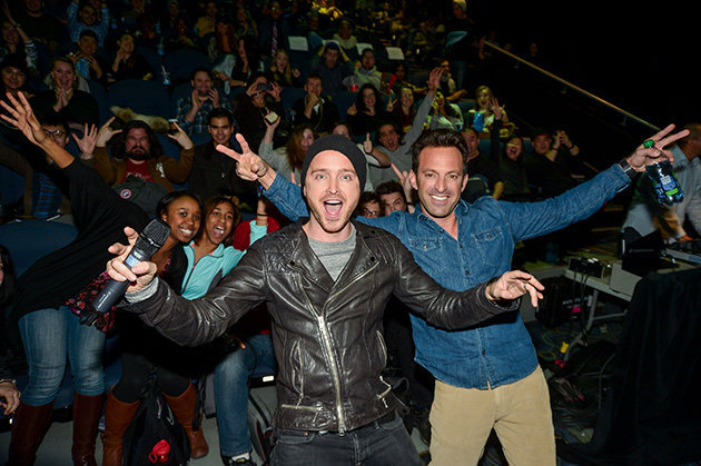 Aaron Paul: I might play Jesse Pinkman again (Yahoo) At a Toronto screening of his new film Need for Speed on Tuesday night, Aaron Paul revealed that he may resuscitate his Emmy-winning character on the AMC drama’s upcoming spinoff, Better Call Saul. “Jesse Pinkman, I love that kid. It was hard to say goodbye to that guy — hopefully not forever, ” Paul told the audience, who cheered in response. “Better Call Saul! I’m not promising anything, but maybe.” 