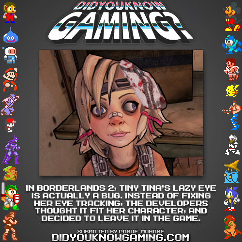 Borderlands 2. http://www.gearboxsoftware.com/community/articles/1106