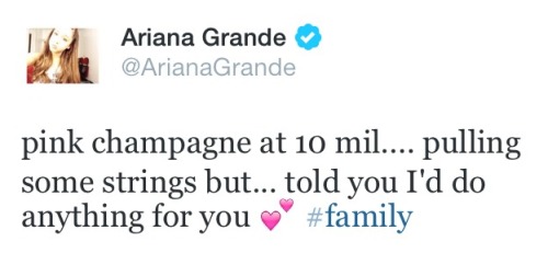 Ariana’s special present for 10 million twitter followers!