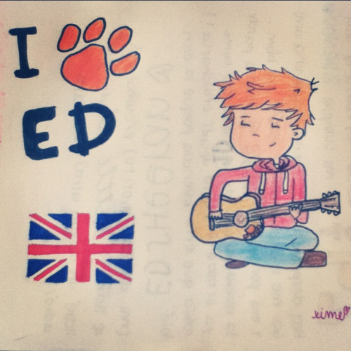whiteandkiwis: This is my draw! Ed Sheeran is my favorite singer and everytime I listen to his songs is like everything changes, I mean he transport me to another world, and I love that feeling.