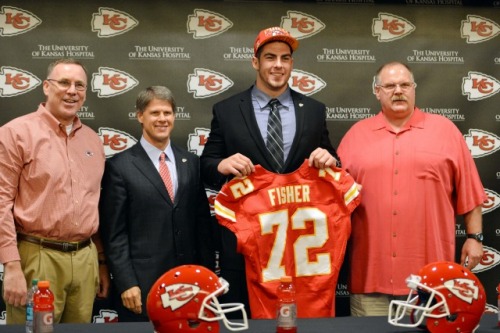 No. 1 overall pick Eric Fisher has agreed to terms with the Chiefs. (USATSI)