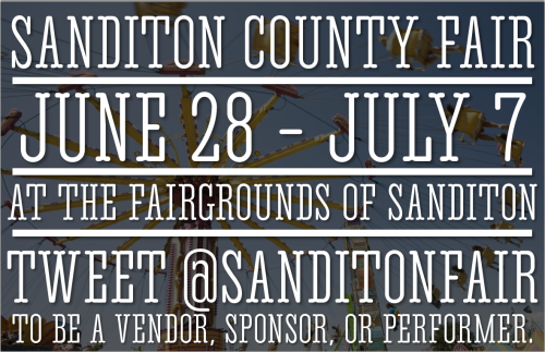 sanditonads: Teaser poster for the Sanditon County Fair.~ (c) Sanditon Advertising 2013 ~ 