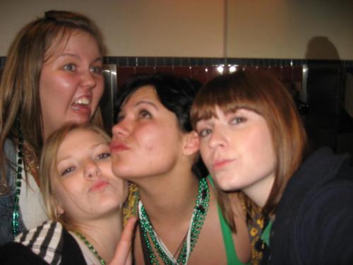 duckface party in the bathroom!  note the horror on the face of the girl on the top left.