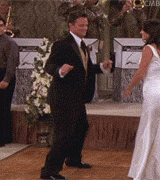 Image result for matthew perry dancing gif