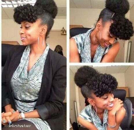 Afro bun hair piece