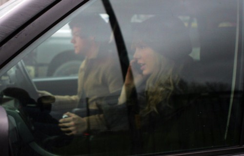 Harry driving Taylor to the Manchester Airport, 12.14.12 ...