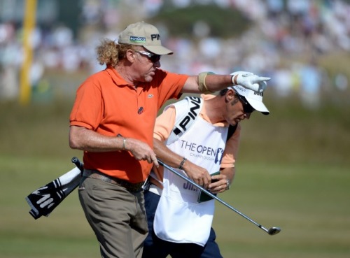 Miguel Angel Jimenez enters Saturday as the leader at a challenging British Open.
