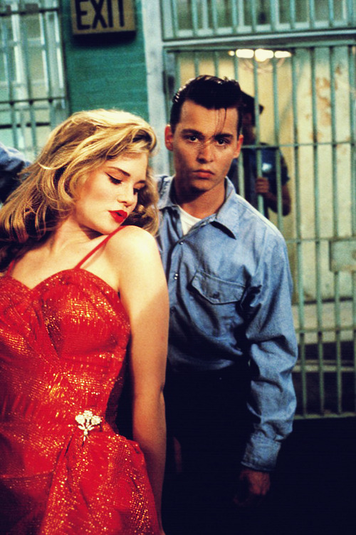 vintagegal: Amy Locane and Johnny Depp in John Waters’ Cry-Baby (1990) 