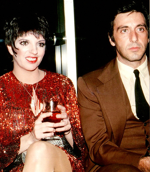 Liza Minnelli and Al Pacino, 1981.