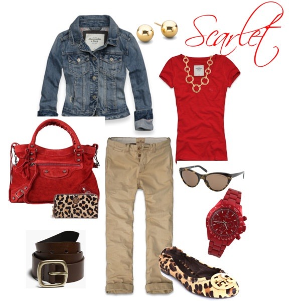 Red and leopard casual outfit - Perla Unique Fashion