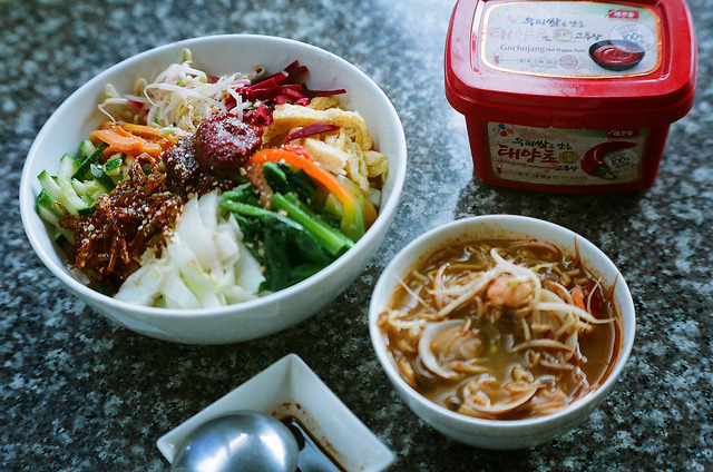 gentlevoices: 비빔밥 &amp; 된장찌개 by IcePhuong on Flickr. 