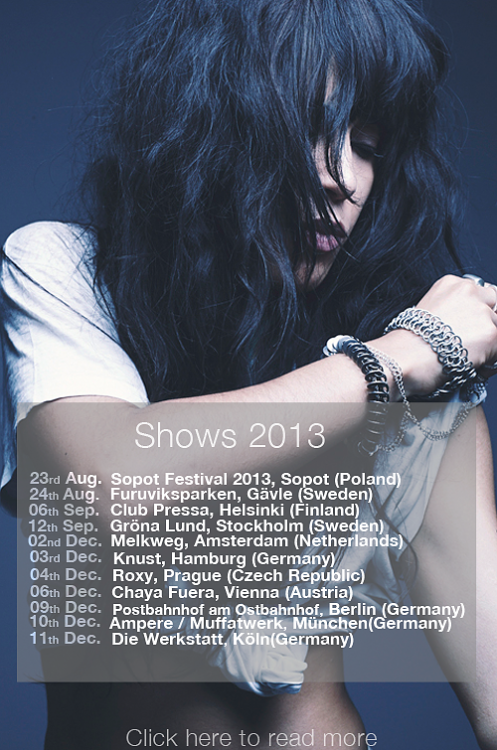 Updated my &#8216;Shows 2013&#8217; sidebar!  Upcoming events this week:Sopot Festival 2013 - read more hereFuruviksparkern - read more here  I know there might be a performance missing in the list, still waiting for a proper conformation before I put it on :) 