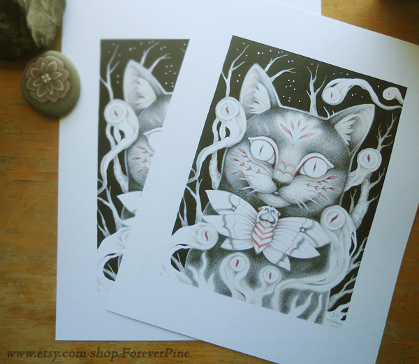 Watchful Cat prints are now available in my Etsy Shop.
Facebook . Deviantart