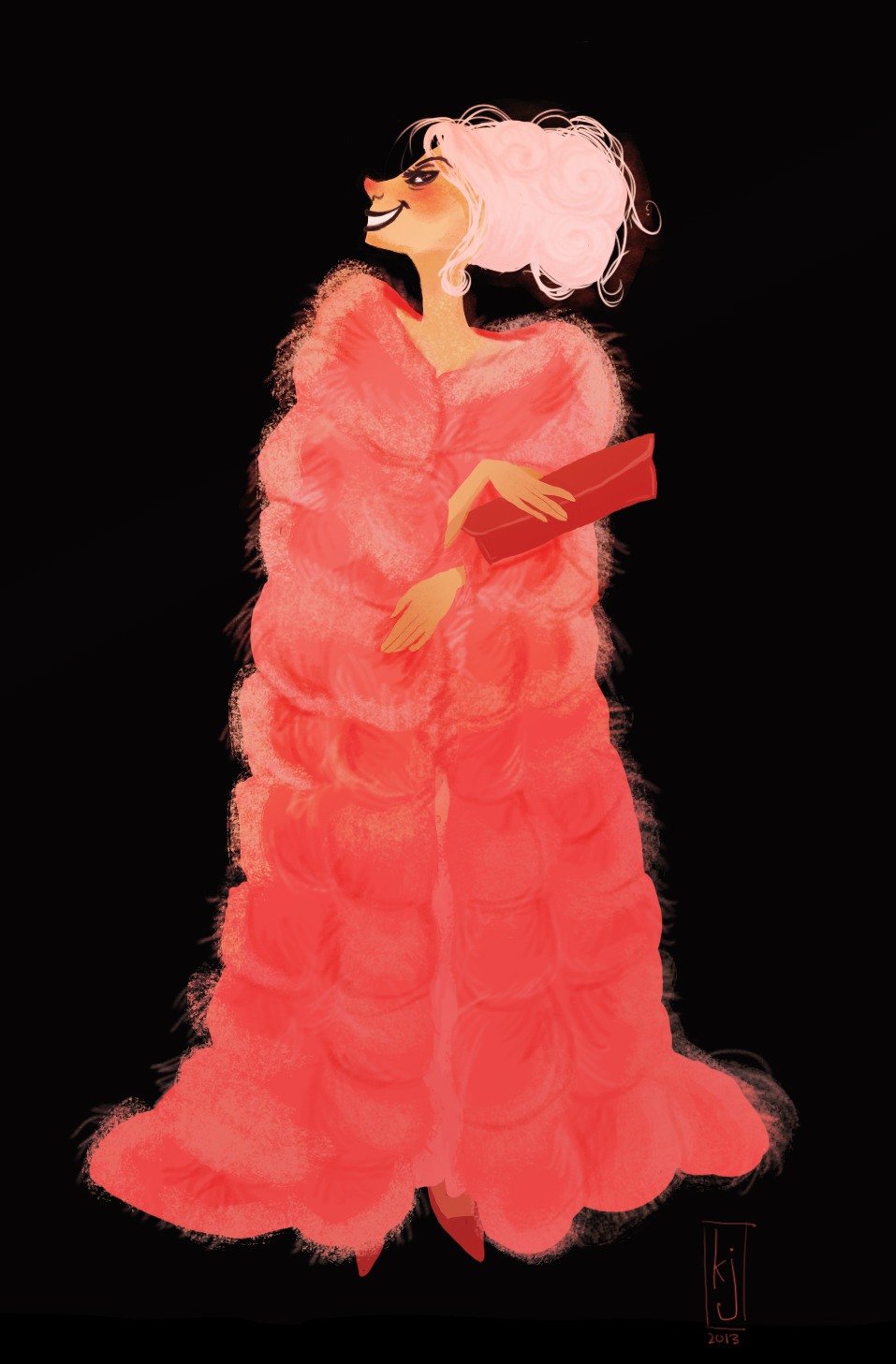Pink Shirley by Karly Jade on Tumblr {Based on Shirley Maclaine in What A Way To Go!, 1964}