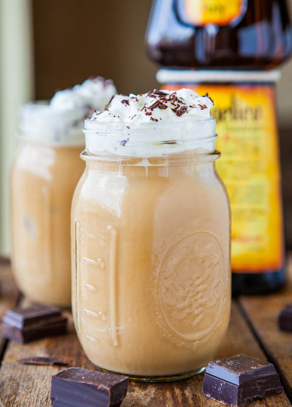 thecakebar: Creamy Boozy Iced Coffee Made with Frangelico, It’s a liqueur made with toasted hazelnuts, brown sugar, cinnamon, cocoa and vanilla extract. 