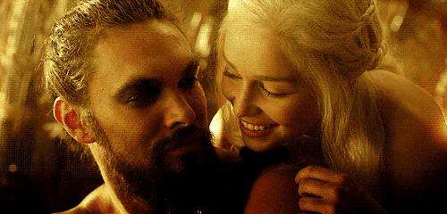 Image result for khal drogo and daenerys gif