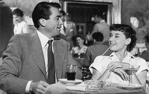 audrey hepburn and greory peck in roman holiday