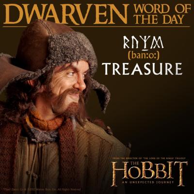Dwarven word of the day: TreasureMore Dwarven words here