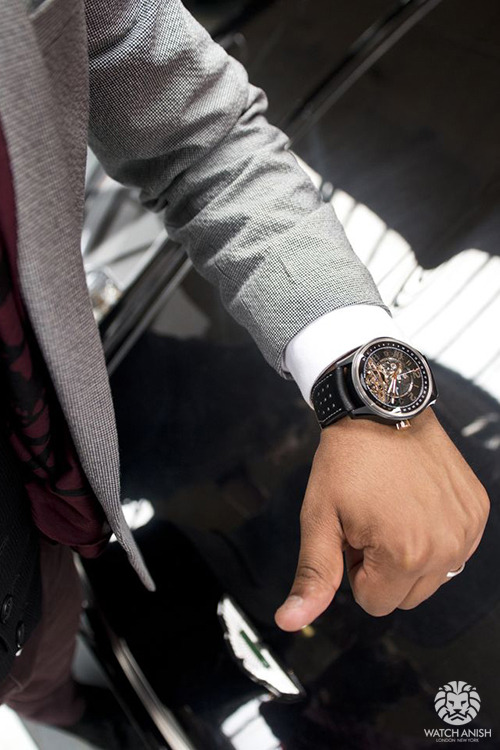 watchanish: Thumbs up if you’re awesome :) Jaeger LeCoultre Amvox tourbillon x the perfect companion, Aston Martin 