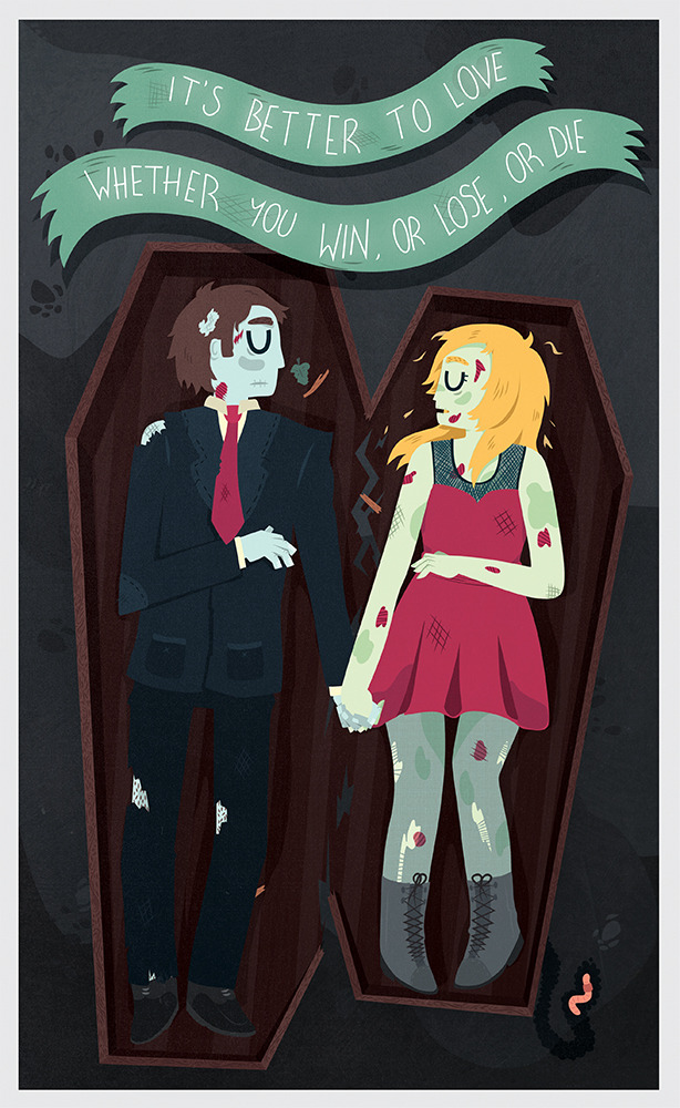 The Graveyard By The House - Claire Stamper http://csillustration.tumblr.com