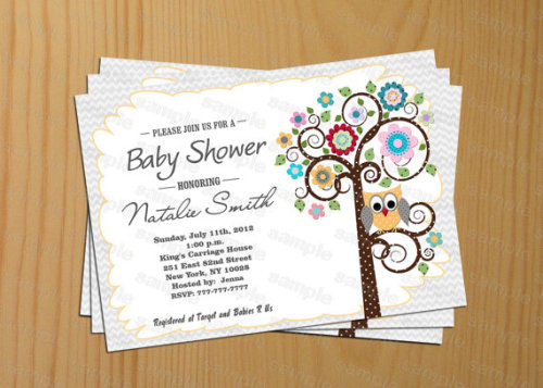 Sock monkey baby shower invitations