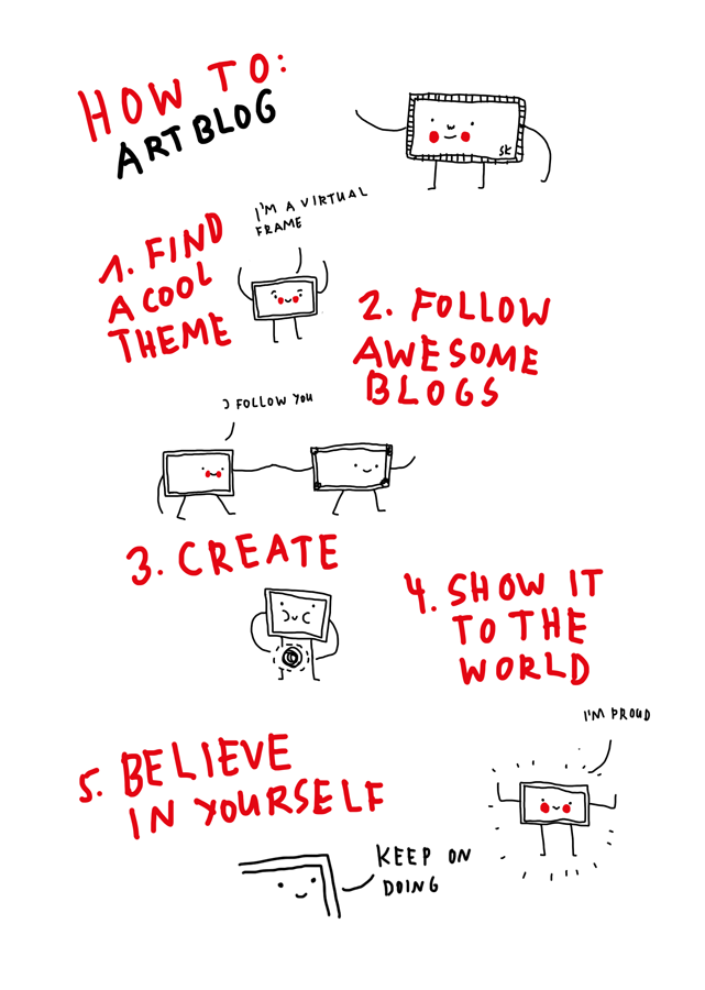 How to artblog by Saskia Keultjes twitter and instasketchbook