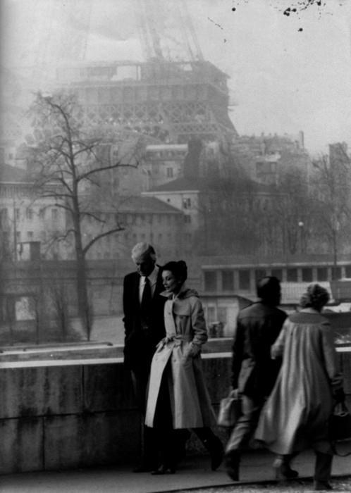 supermodelgif: Hubert de Givenchy and Audrey Hepburn in Paris 