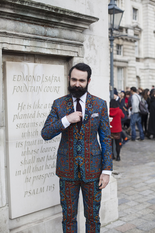 mizufae: mightseehell: Seriously colorful suit at LFW today how incredibly pleasing! faaaaabulous